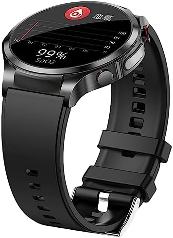LINGJIONG Blood Sugar Monitor Watch - Glucose Monitor Wearable - W11 Fitness Trackers, 30 Sports Modes, 1.32-Inch Screen, for Blood Oxygen, Sleep, Blood Pressure Monitoring