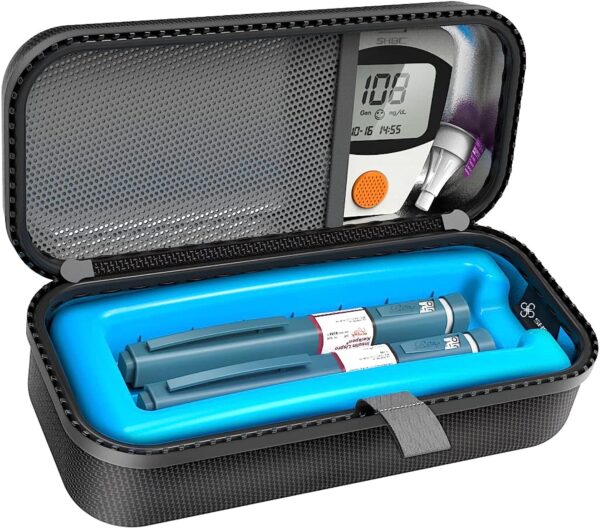 SHBC Insulin Pen Carrying Case Portable Medical Cool Travel Bag for Diabetes with Protective Ice Brick