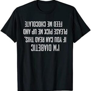 Funny Diabetes T-Shirt Funny Type 1 Diabetic Shirt Arrival Normal Tshirts Cotton Men Tees Normal Black