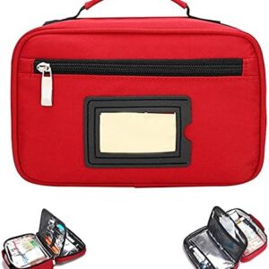 Portable Insulin Cooler Bag Travel Case Waterproof Medical Diabetic Organizer Medication Insulated Cooling Bag-Red